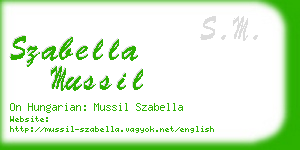 szabella mussil business card
